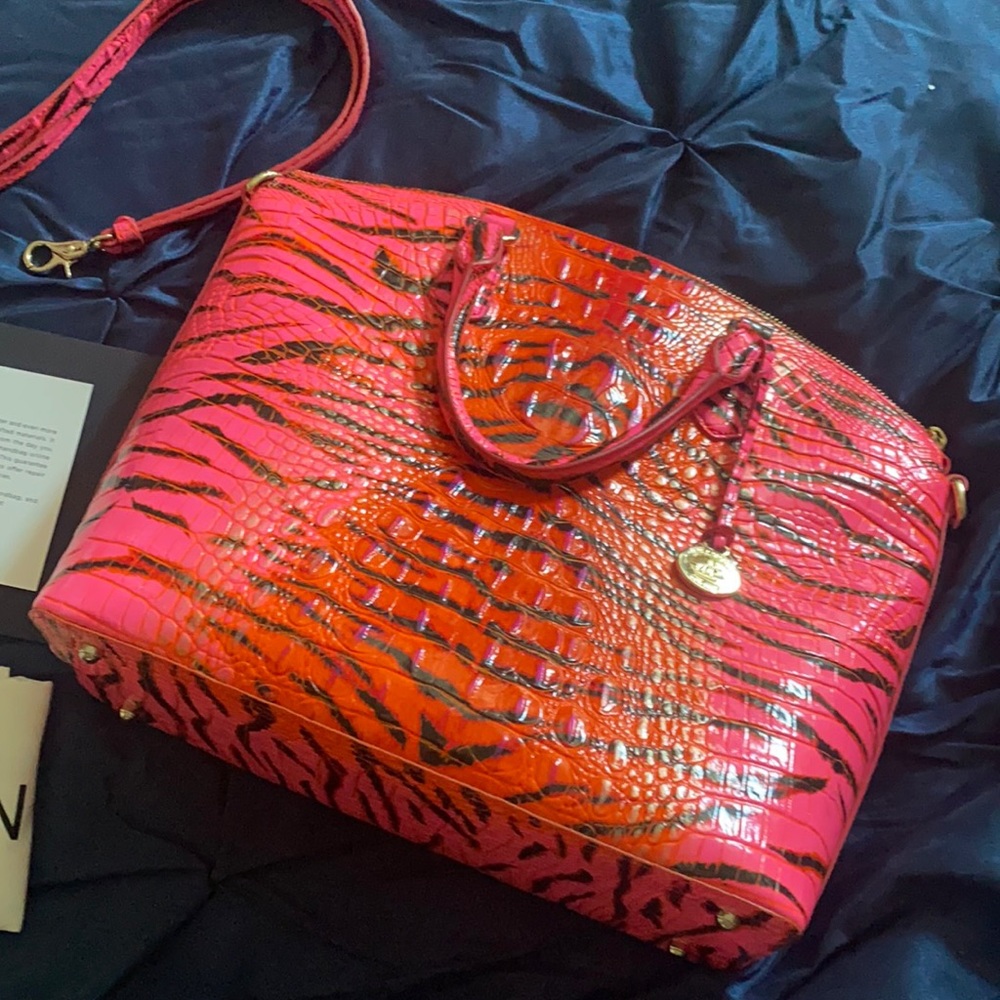 Brahmin large Duxbury pink feline